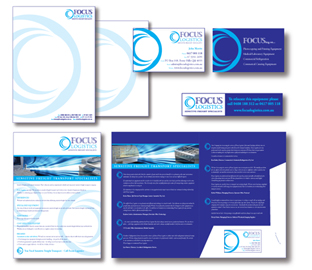 Focus Logistics graphic design branding